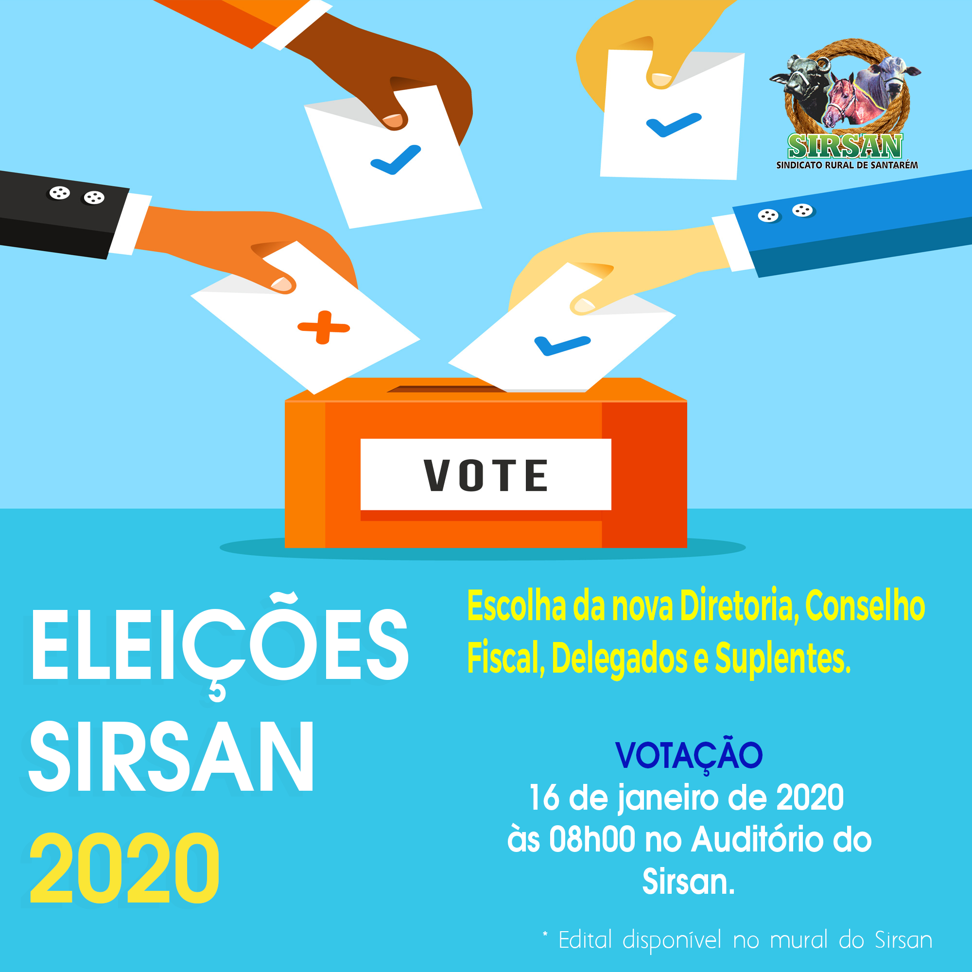 ELEIÇÃO SINDICAL - EDITAL DE CONVOCAÇÃO